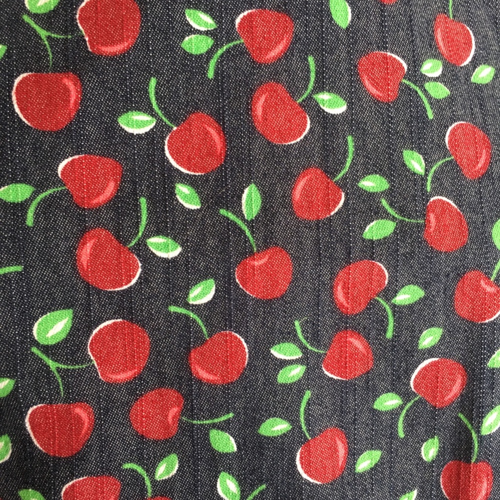 Tatyana Beach Bash Cherry Print Denim Sailor Styl… - image 6